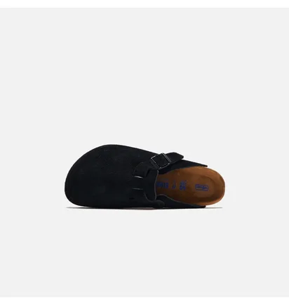 Сандали женские Birkenstock Wmns Boston Soft Footbed Suede Black 660473