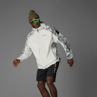 Куртка мужская Adidas Nat Geo Wind.Rdy White/Grey JD5838