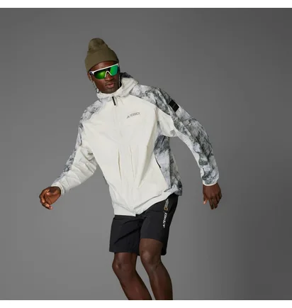 Куртка мужская Adidas Nat Geo Wind.Rdy White/Grey JD5838