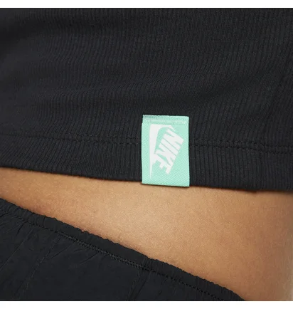 Топ жіночий Nike Nsw Ls Top Rib Sw Black FJ5220-010
