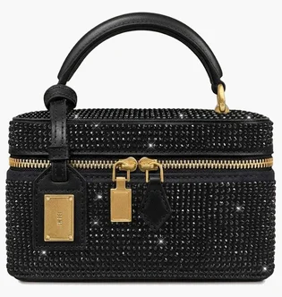 Сумка жіноча JW PEI Cleo Artificial Crystal Box Shape Top Handle Bag Black BB2025BG131442JWP