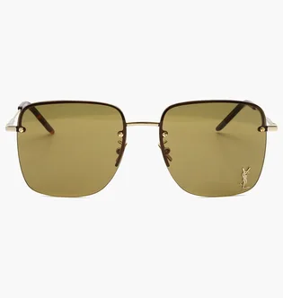 Сонцезахисні окуляри жіночі SAINT LAURENT Brown/Gold SL-312M-014-58