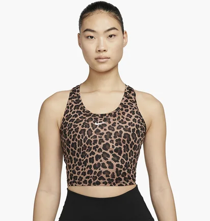 Топ женский Nike Dri-Fit One Slim Fit Printed Tank Brown DM7379-256