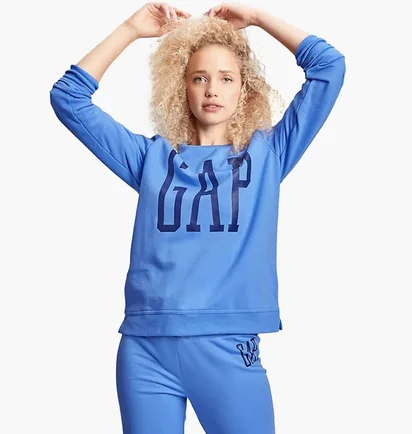 Толстовка жіноча Gap Logo Crewneck Sweatshirt moore blue 616458091