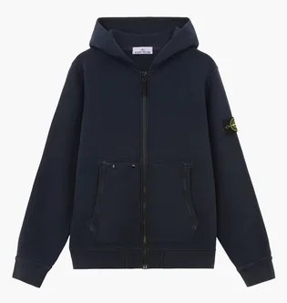 Толстовка чоловіча Stone Island Logo Badge Blue 811563341-V0120