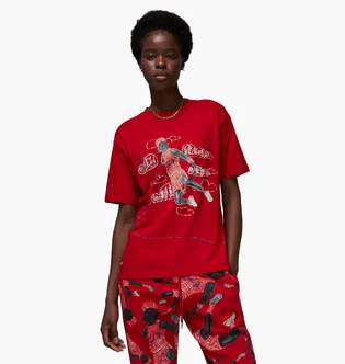 Футболка женская Air Jordan T-Shirt Artist Series By Parker Duncan Red DX0420-687