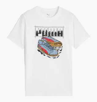 Футболка детская Puma Graphic Sneakers White 689939-02