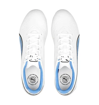 Бутсы унисекс Puma King Match Fg/Ag White 107257-01