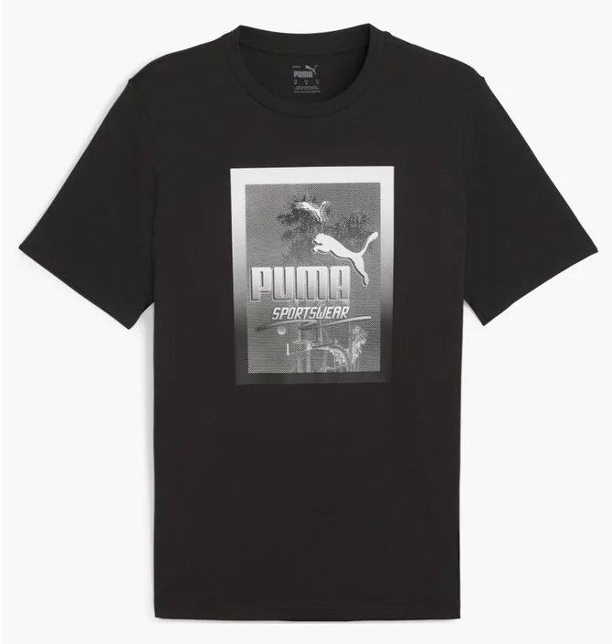 Футболка мужская Puma Graphics Photoprint Tee Black 680180-01