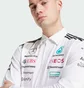 Поло чоловіче Adidas Mercedes - Amg Petronas Formula One Team White JX0757