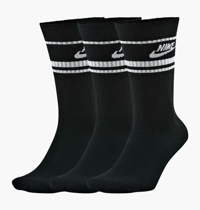 Шкарпетки унісекс Nike Sportswear Essential Black (3 пари) CQ0301-010