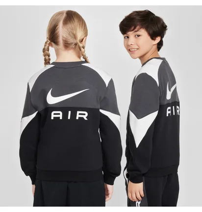 Свитшот детский Nike Air Crew Black/Grey FZ4956-010