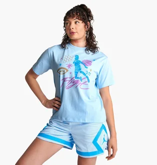 Футболка женская Air Jordan Flight T-Shirt Light Blue DX0394-411