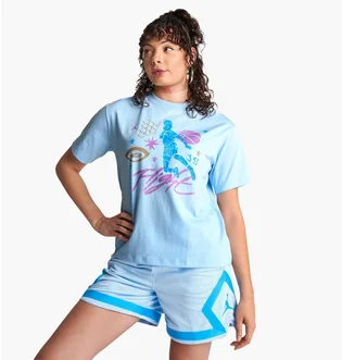 Футболка женская Air Jordan Flight T-Shirt Light Blue DX0394-411