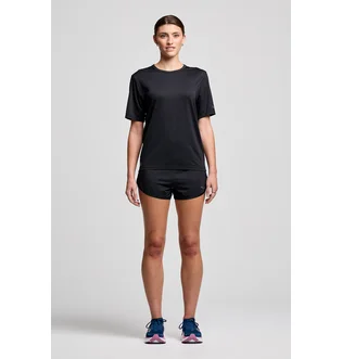 Футболка женская Saucony Stopwatch Short Sleeve Black SAW800484-BK