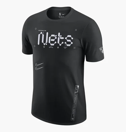 Футболка чоловіча Nike Brooklyn Nets Black Dx9976-010