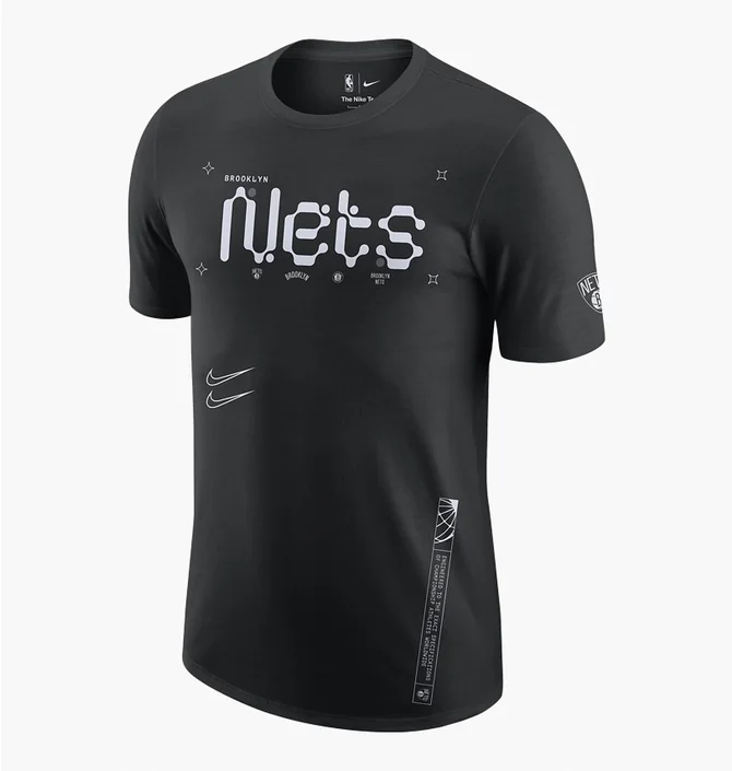 Футболка чоловіча Nike Brooklyn Nets Black Dx9976-010