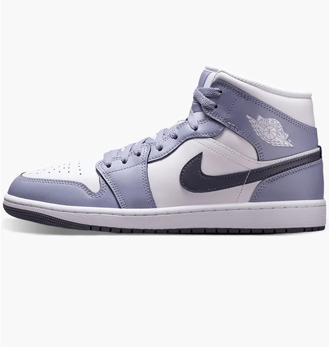 Кроссовки мужские Air Jordan 1 Mid Indigo Haze White/Blue DQ8426-145
