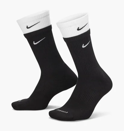 Шкарпетки унісекс Nike Ed Pls Csh Crw 144 Dbl Black (1 пара) Dd2795-011