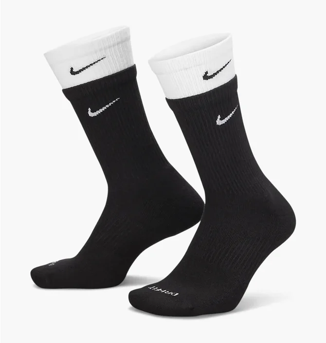 Шкарпетки унісекс Nike Ed Pls Csh Crw 144 Dbl Black (1 пара) Dd2795-011