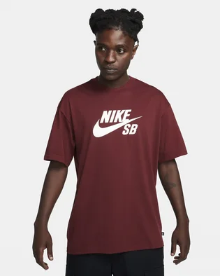 Футболка мужская Nike Sb Logo Skate T-Shirt Bordo CV7539-619