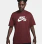 Футболка чоловіча Nike Sb Logo Skate T-Shirt Bordo CV7539-619