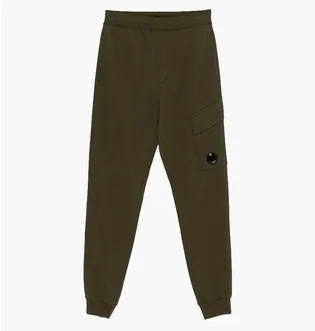 Штаны мужские C.P. Company Diagonal Raised Fleece Cargo Olive 17CMSP017A-005086W-683