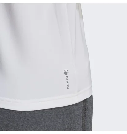 Футболка жіноча Adidas Aeroready Train Essentials 3-Stripes Tee White Ic5040