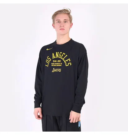 Лонгслів чоловічий Nike Nba Los Angeles Lakers Courtside Black DA5897-010