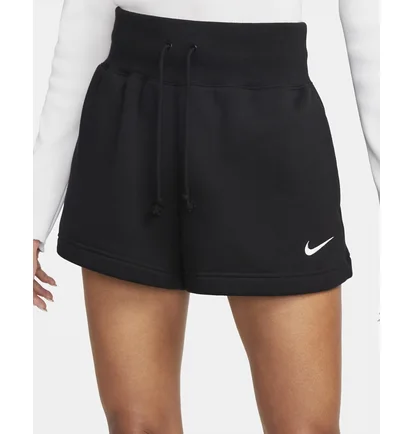 Шорты женские Nike Nsw Phoenix Fleece High-Rise Shorts Black FD1409-010