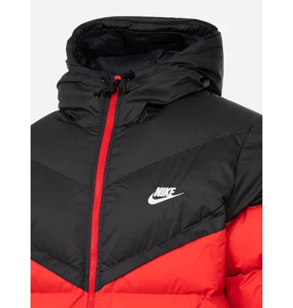 Пуховик чоловічий Nike Sf Wr Pl-Fld Hd Jkt Red/Black FB8185-011