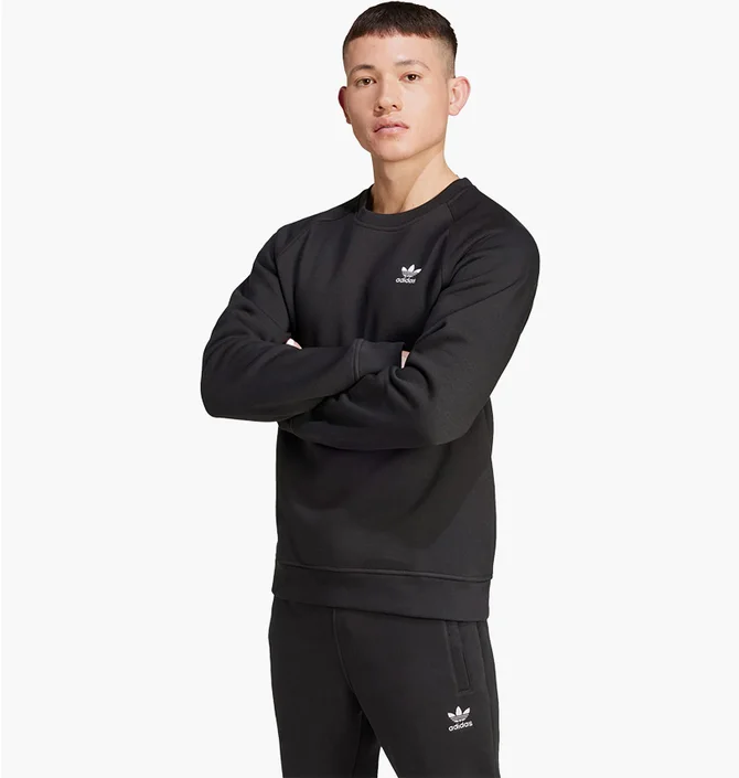 ᐉ Світшот чоловічий Adidas Trefoil Essentials Crew Black IY4932