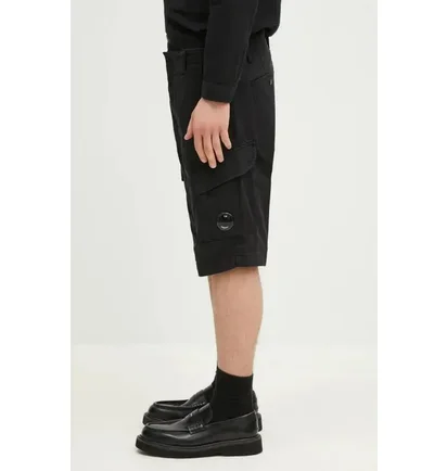 Шорти чоловічі C.P. Company Sateen Stretch Cargo Black 18CMBE116A-005694G-999