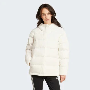 Пуховик жіночий Adidas Helionic Hooded Down Jacket Beige IX8863