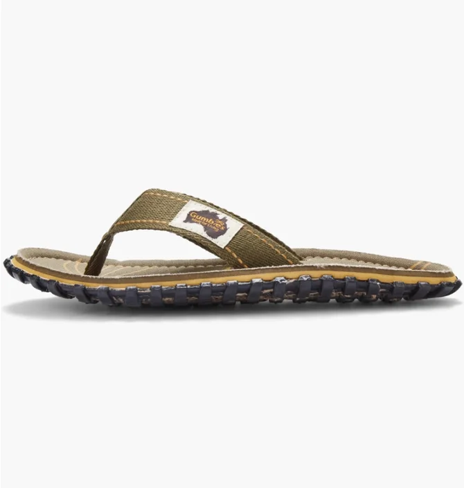 Тапочки чоловічі Gumbies Islander Flip-Flop Palm Leaf Olive GU-FFISL167
