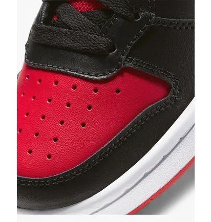 Кроссовки детские Nike Court Borough Mid 2 (Gs) Black/Red Cd7782-003