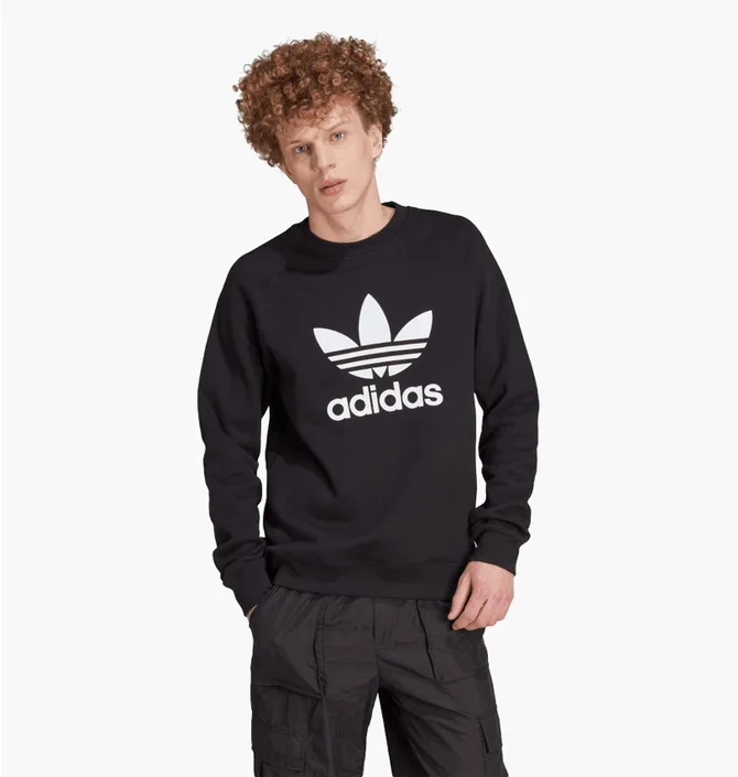Лонгслив мужской Adidas Adicolor Classics Trefoil Crewneck Black IM4500