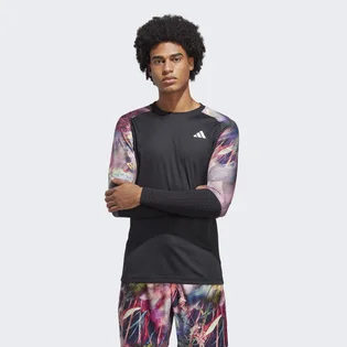 Лонгслів чоловічий Adidas Melbourne Tennis Heat.Rdy Long-Sleeve Top Black Ic0842