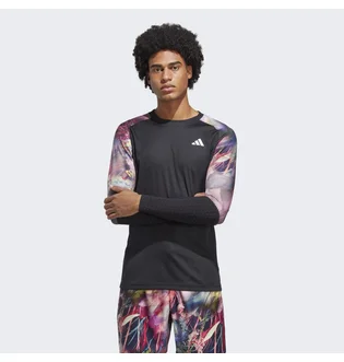 Лонгслив мужской Adidas Melbourne Tennis Heat.Rdy Long-Sleeve Top Black Ic0842