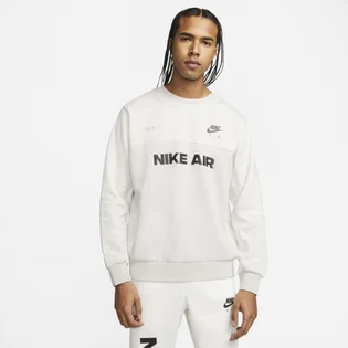 Свитшот мужской Nike Air Brushed Back Fleece Crew White Dm5207-012