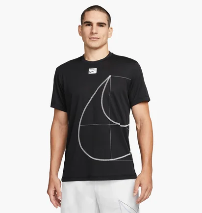 Футболка чоловіча Nike Dri-Fit Q5 MenS Short-Sleeve Fitness Top Black DQ6626-010