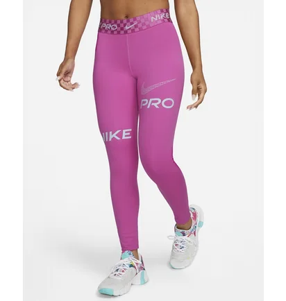 Леггинсы женские Nike Pro Dri-Fit Training Tights Pink Dx0080-623