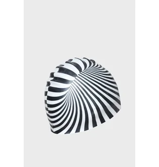 Шапочка для плавания Arena Poolish Moulded Black/White 1E774-231