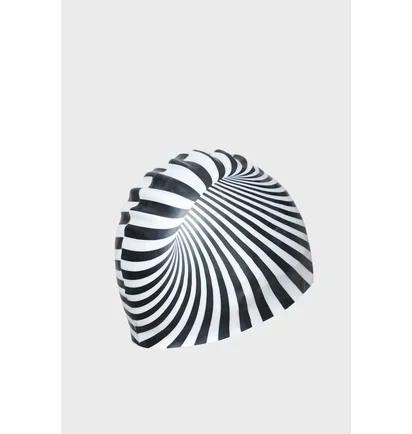 Шапочка для плавания Arena Poolish Moulded Black/White 1E774-231
