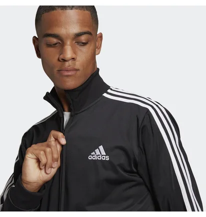 Спортивный костюм мужской Adidas Primegreen Essentials 3-Stripes Track Suit Black GK9651