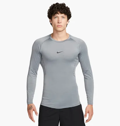 Лонгслів чоловічий Nike Pro MenS Dri-Fit Tight Long-Sleeve Fitness Top Grey FB7919-084