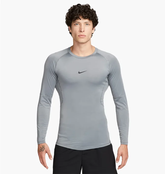 Лонгслів чоловічий Nike Pro MenS Dri-Fit Tight Long-Sleeve Fitness Top Grey FB7919-084