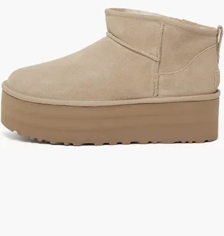 Угги женские UGG Classic Ultra Mini Platform Beige 1135092-SAN