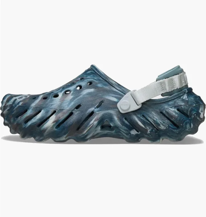 Тапочки мужские CROCS Echo Marbled Clog Blue 208454-0LE