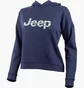 Худи женское Jeep Hooded Cropped Sweatshirt Striped Print Blue O102609-A184